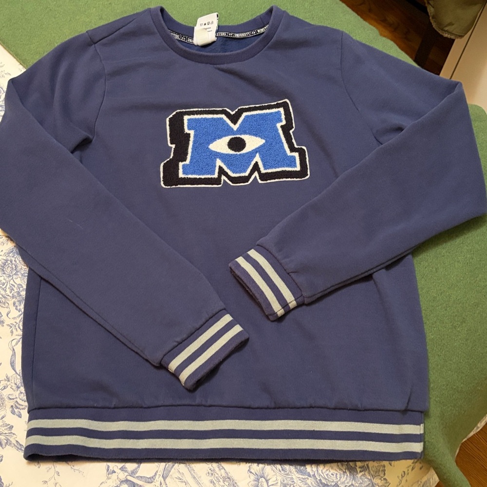 Disney Monsters M University blue sweatshirt,
Size M